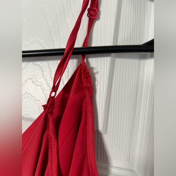 White House Black Market Coal Lace Up Back Maxi Dress - Picture 8 of 14